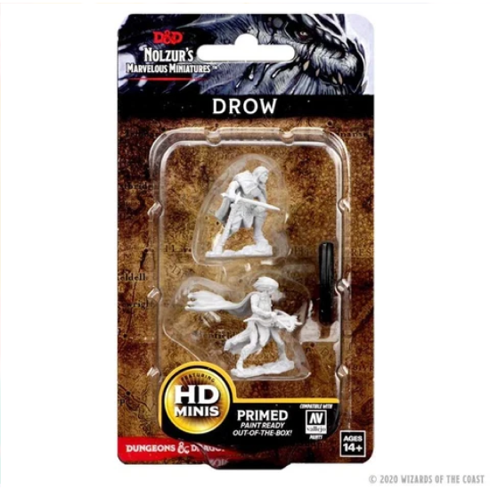 D&D Nolzur's Marvelous Miniatures Unpainted Drow