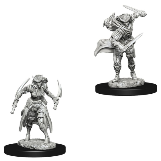 D&D Nolzur's Marvelous Miniatures Unpainted Female Tiefling Rogue