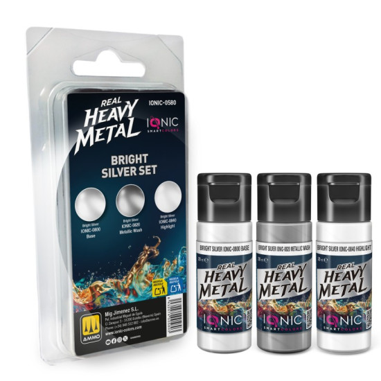 Ionic Real Heavy Metal Bright Silver Set 0580