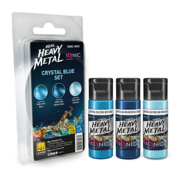 Ionic Real Heavy Metal Crystal Blue Set 0590