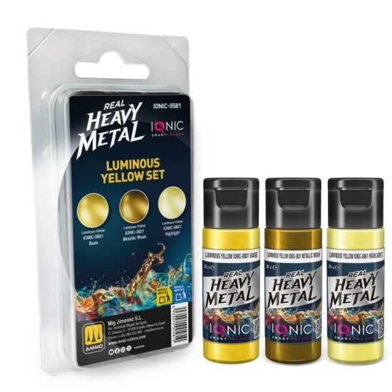 Ionic Real Heavy Metal Luminous Yellow Set 0581