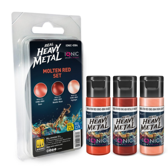 Ionic Real Heavy Metal Molten Red Set 0584