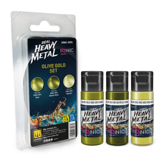 Ionic Real Heavy Metal Olive Gold Set 0595