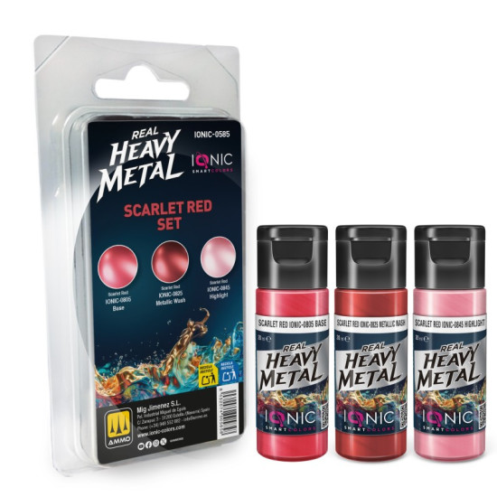 Ionic Real Heavy Metal Scarlet Red Set 0585