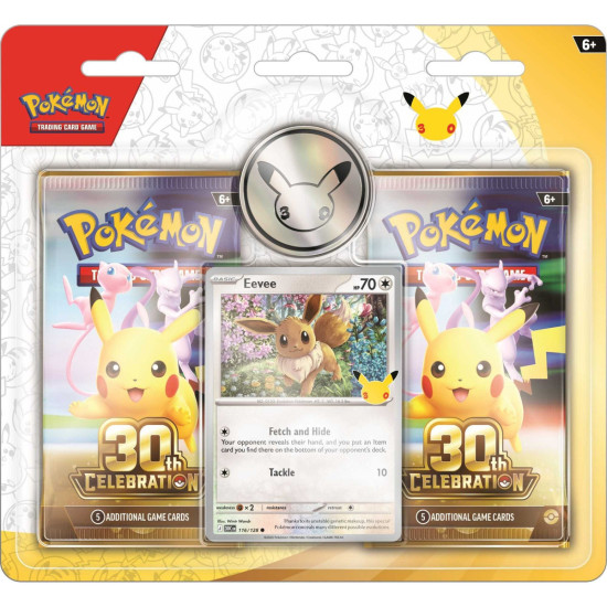 Pokemon TCG 2 pack Blister 30th Celebration Wave 1