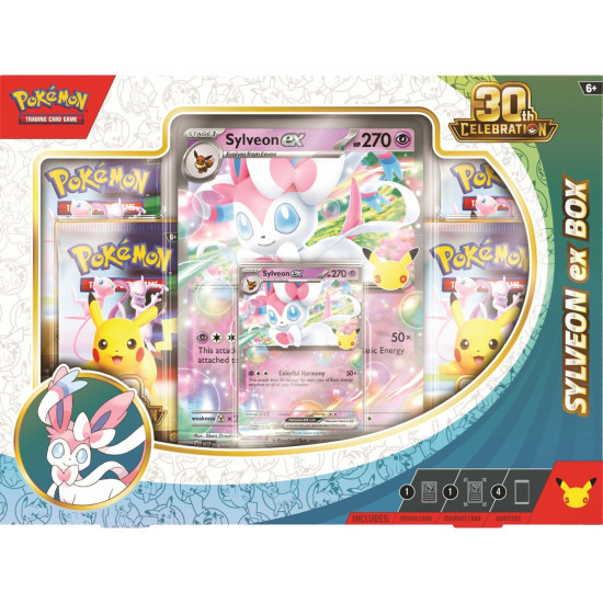 Pokemon TCG ex Box Sylveon 30th Celebration Wave 1