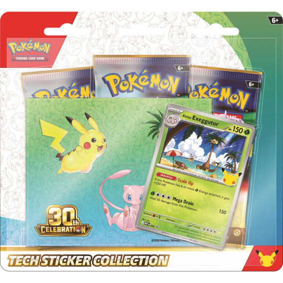 Pokemon TCG Tech Sticker Collection Assorted 30th Celebration Wave 1