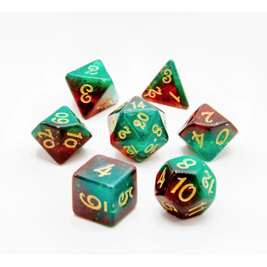 TTD Berry Wave Acrylic Dice 7 Piece Set