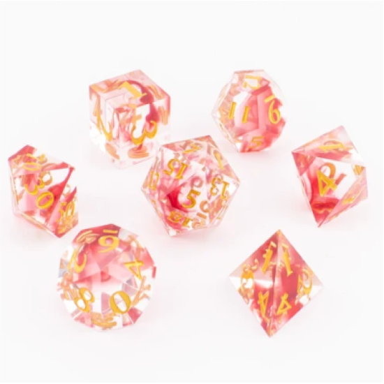 TTD Blood Ritual Sharp Edged Dice 7 Piece Set