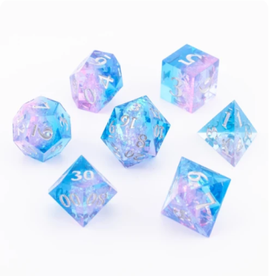 TTD Skward Dream Sharp Edged Dice 7 Piece Set