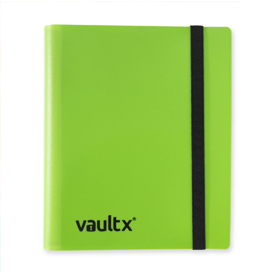 Vault X 4 Pocket Strap Binder Lime Green
